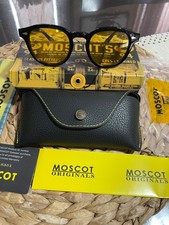 MOSCOT Lemtosh Col. Black Lente Gialla Occhiali Da Sole Taglia 49 - 24 - 145