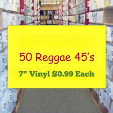 Reggae Vinyl Lot 50 New 7" 45s