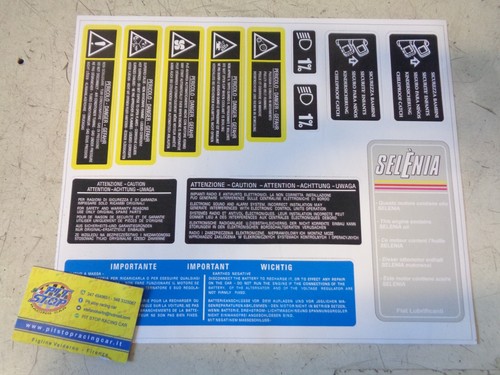 Kit adesivi vano motore lancia - kit,
