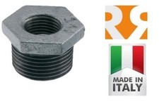 RIDUZIONE IN GHISA ZINCATA RACCORDI IDRAULICI ZINCATI DA 1/2x3/8 A 4x3 