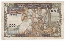 JUGOSLAVIA 1000 DINARA  1941