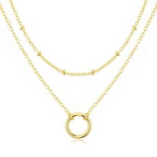 Collana cerchio doppio strato