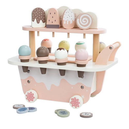 Carretto gelati con ruote - con,