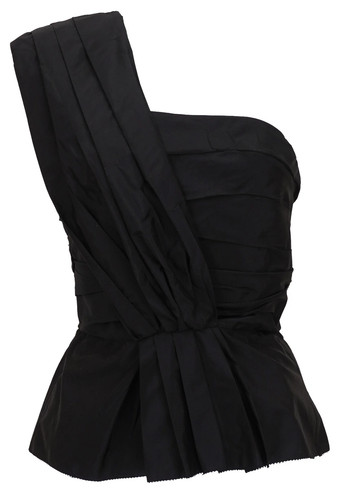 Top drappeggiato asimmetrico