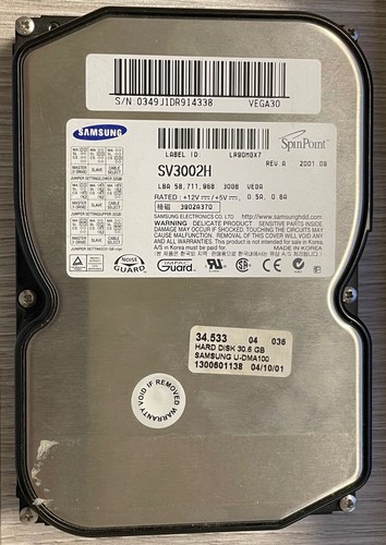 Hard disk samsung 30gb - hard,