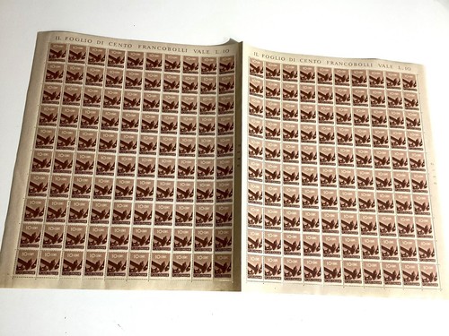 1945 italia mnh raro - italia, foglio