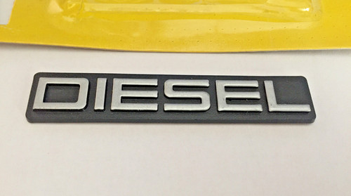 Scritta diesel nero argento - nero,