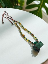 Collana macramè regolabile - macramè,