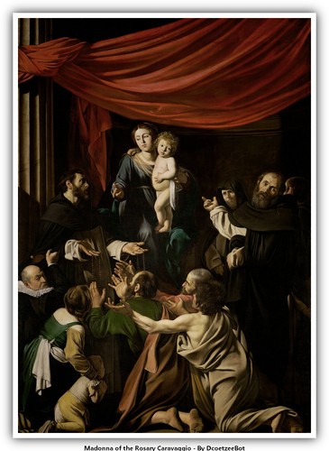 Madonna del rosario - madonna, caravaggio