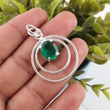 Ciondolo pietra smeraldo verde - smeraldo,