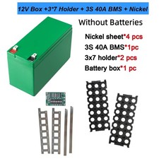 Per 18650 Power Wall 12V 3S 7P 40A batteria agli ioni di litio custodia kit fai da te