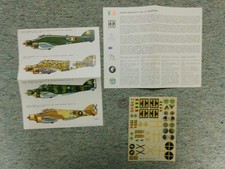 Decalcomanie Esci 1/72 Savoia Marchetti SM 79 SM Sparviero varianti C89