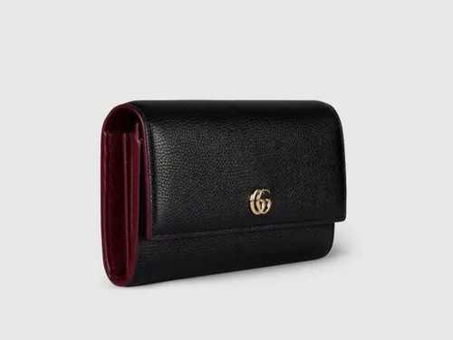 Gucci continental pebbled - gucci,