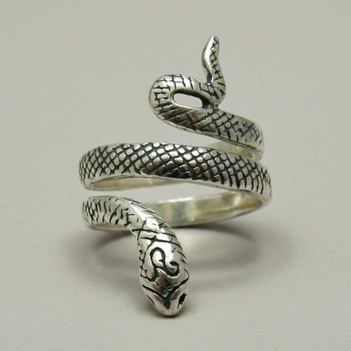 Anello serpente argento