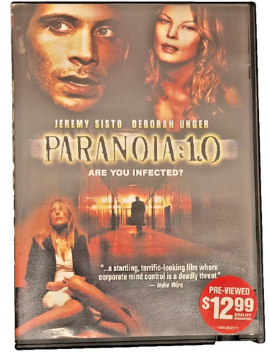 Paranoia dvd jeremy sisto - dvd,