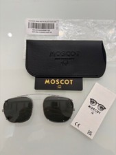 Clip on MOSCOT aggiuntivo occhiali da sole ORIGINALE cliptosh 46mm silver gr