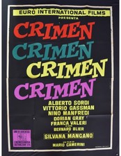 manifesto CRIMEN alberto sordi