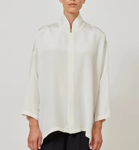 Top lungo seta collo - seta,