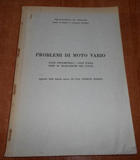 PROBLEMI DI MOTO VARIO Pozzi