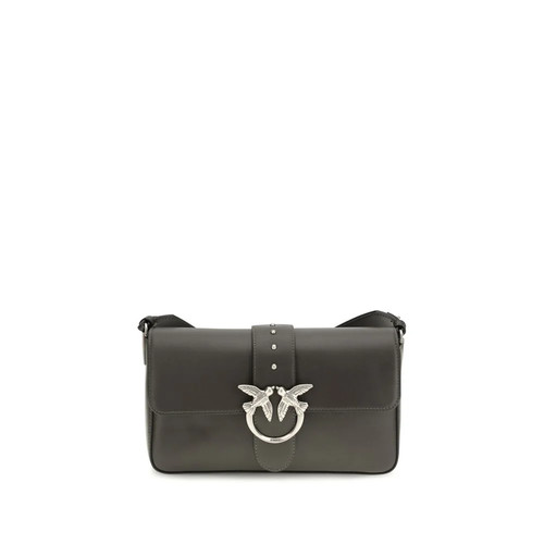 Pinko bicolor leather shoulder - bicolor,