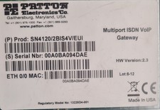 Patton SmartNode™ 4120 Dual-Port ISDN BRI VoIP Gateway SN4120/2BIS4V