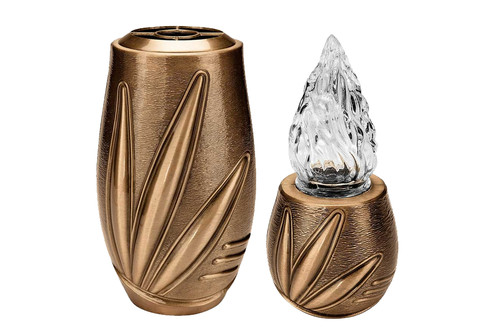Vaso bronzo lampada - vaso,