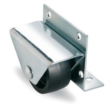 RUOTA D.40X20 NERA PIASTRA