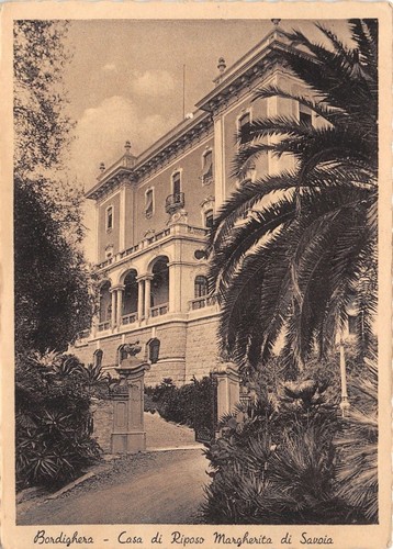 Cartolina bordighera casa di - ,