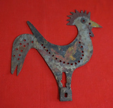 Banderuola vintage antica ferro gallo segnavento dipinto