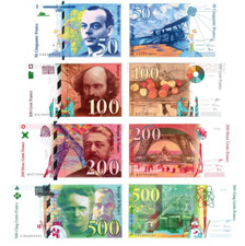 Franchi Franchi Francesi/French Francs - Edizione 1993-2000 - 50-500 - Riproduzione