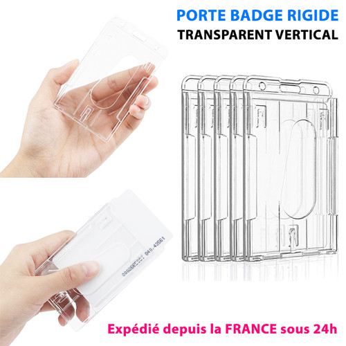 Porte badge vertical - badge, rigide