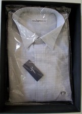 INGRAM camicia uomo colletto diplomatico,Cotone grigio perla, tg.42/16.5 €135