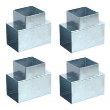 Kit Staffe per Gazebo a 3 Vie, Staffa a Forma di T per Legname da 2" x 2" (Confezione da 4)