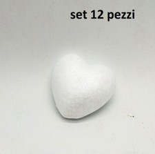 Set 12 Pezzi Cuori In Polistirolo Per Decorare Decoupage San Valentino 10cm bal