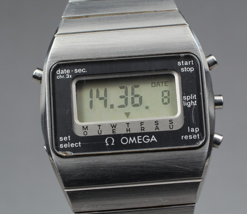 Omega lcd digital watch - lcd,