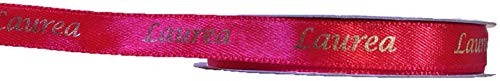 Nastro doppio raso rosso - rosso, 10