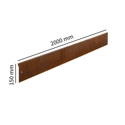 Bordura acciaio corten per - bordura,