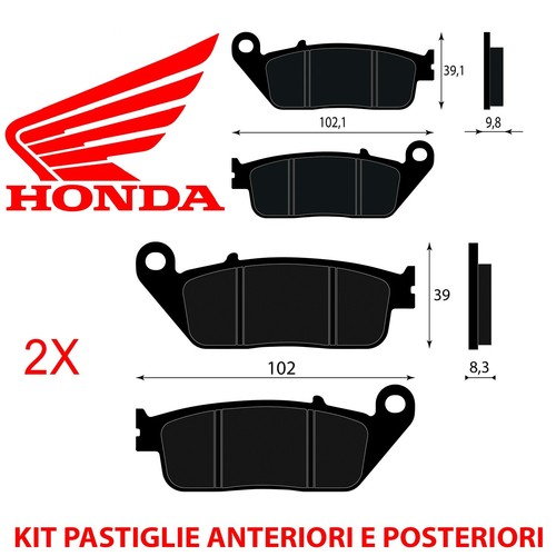 Kit pastiglie freno anteriori - freno,