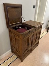 Mobile Grammofono La Voce del Padrone Anni 30, mobile legno noce + 112 Dischi