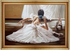 Quadro olio ballerina ragazza
