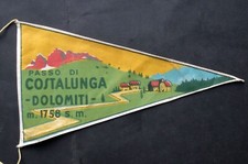 bandierina- pennant PASSO DI COSTALUNGA  Vespa lambretta auto - 60/70s stoffa