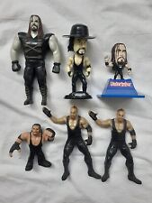 LOTTO 6 WWF/WWE WRESTLING MINI ACTION FIGURES UNDERTAKER, TITAN SPORTS/MATTEL