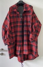 Cappotto parka oversize AHIRAIN ★ rosso-nero a quadri ★ S-M-L ★ NP 1190 E