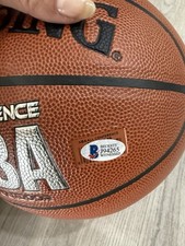 Lonzo Ball autografato Spalding NBA basket con certificato di autenticità Beckett (J94265) autentico