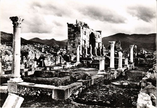 Cpm maroc volubilis - volubilis.,