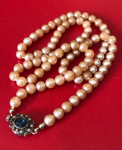Collana vintage con perle - con,