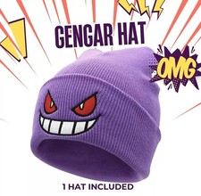 Cappello Pokémon Gengar Invernale Unisex Soffice Taglia Unica