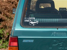 Adesivo GREEN PASS PANDA fiat