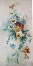 Antico dipinto fiori