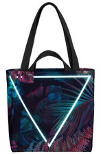 Borsa palme da notte tropici isola hawaiana palma foglie estate piante spiaggia